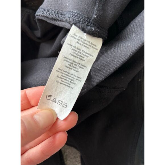 ALO YOGA Epic Leggings In Black sheer, Med $138 E11 - Picture 7 of 9